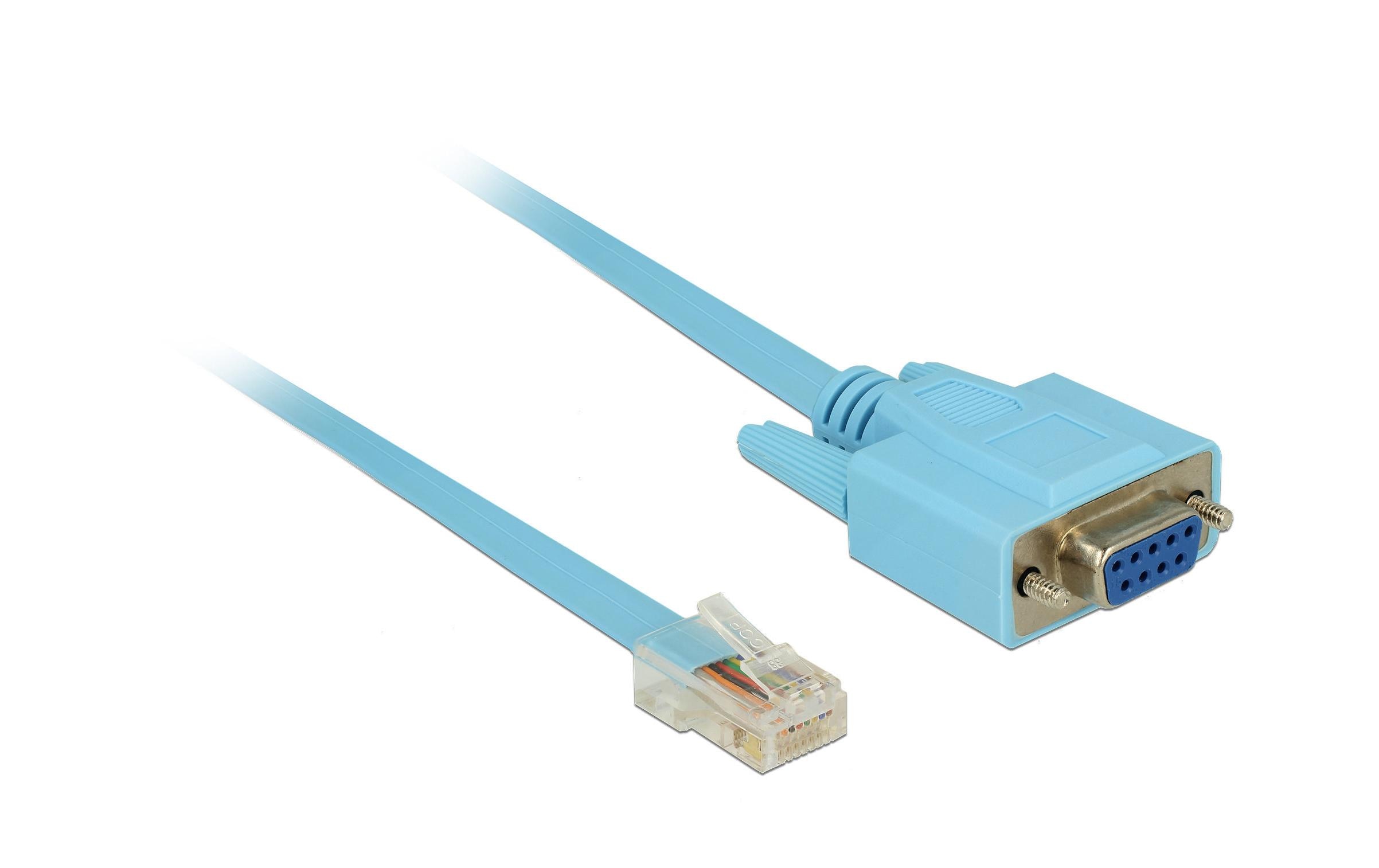 Delock Konsolenkabel RS-232 DB9 - RJ-45 Cisco kompatibel 1m Delock Konsolenkabel RS-232 DB9 - RJ-45 Cisco kompatibel 1m