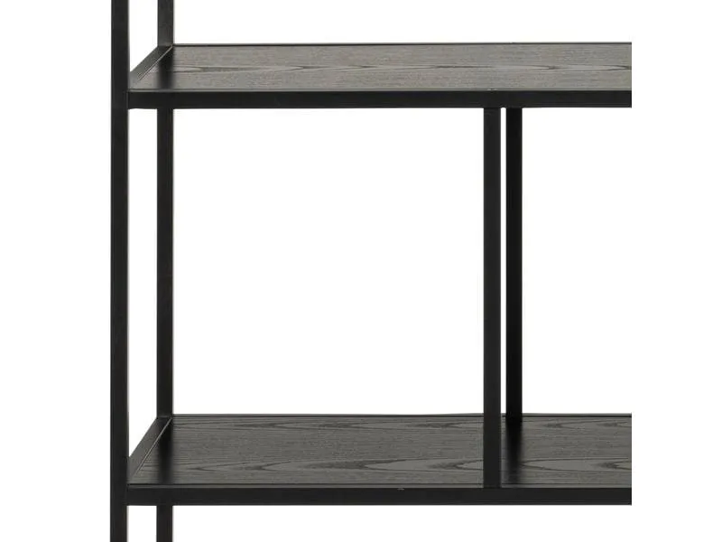 AC Design Regal Seaford 135 x 35 x 150 cm, Schwarz