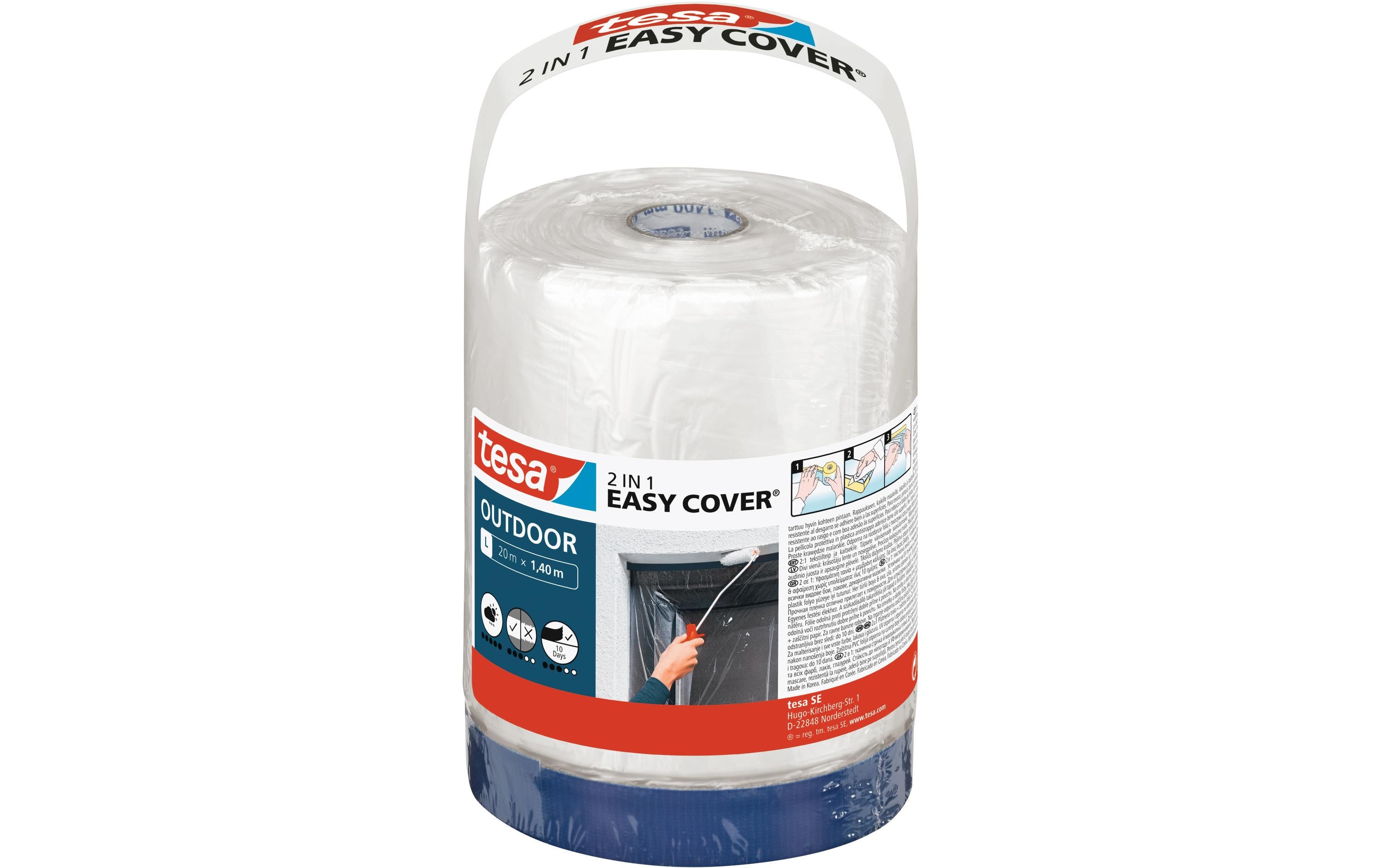 tesa Abdeckfolie Easy Cover Outdoor Refill 20m x1.4 cm