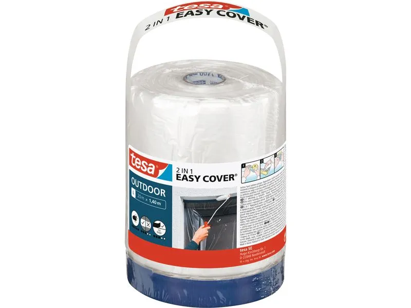 tesa Abdeckfolie Easy Cover Outdoor Refill 20m x1.4 cm