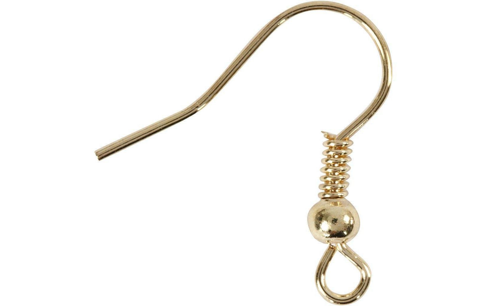 Creativ Company Ohrring 18 mm Vergoldet, 10 Stk. Creativ Company Ohrring 18 mm Vergoldet, 10 Stk.