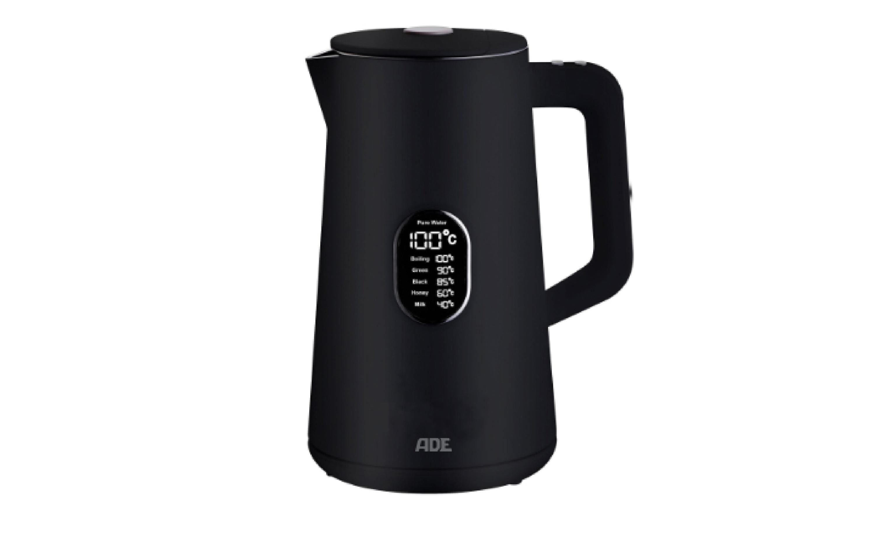 ADE Wasserkocher KG2100-2 1.5 l, Schwarz