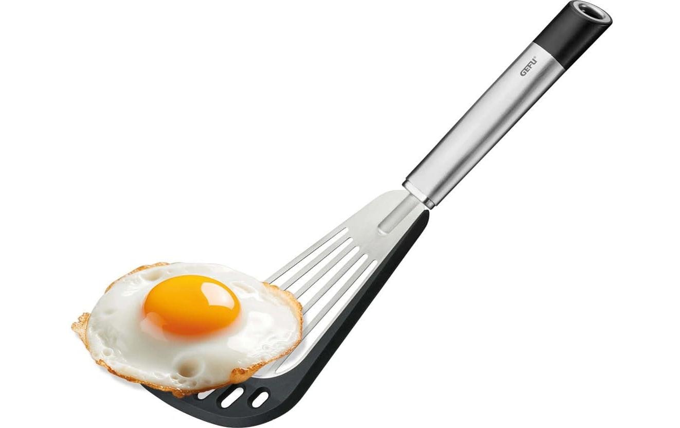 GEFU Pfannenwender Primeline 31 cm, Schwarz/Silber