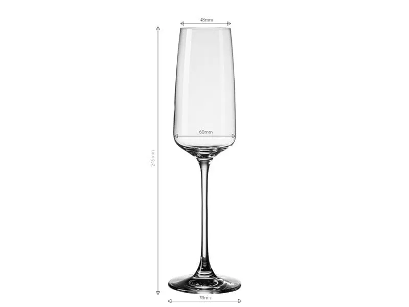 Lunasol Champagnerglas 21 Century Set 4-tlg