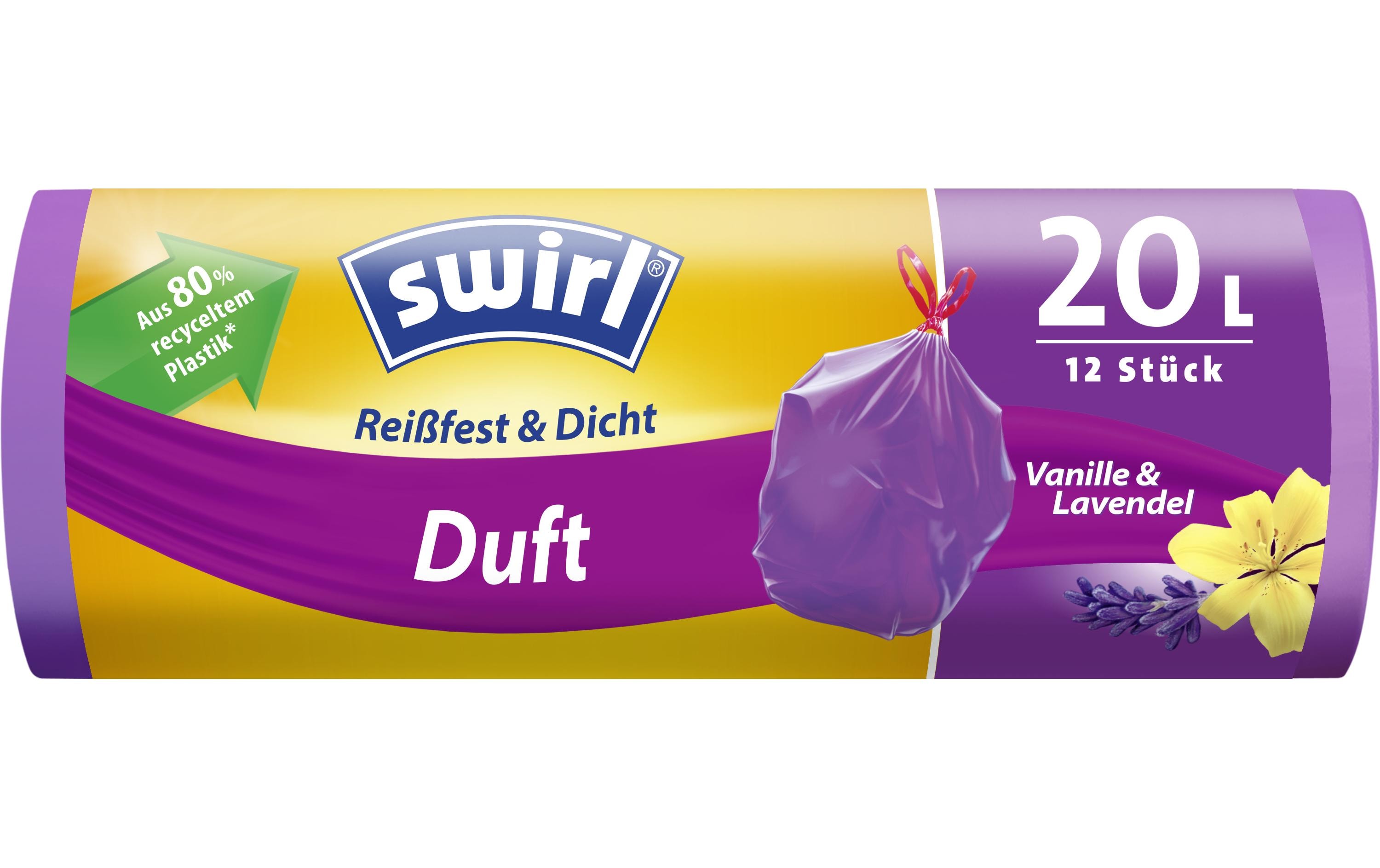 Swirl Müllbeutel Duft Lavendel-Vanille 20 l, 12 Stück