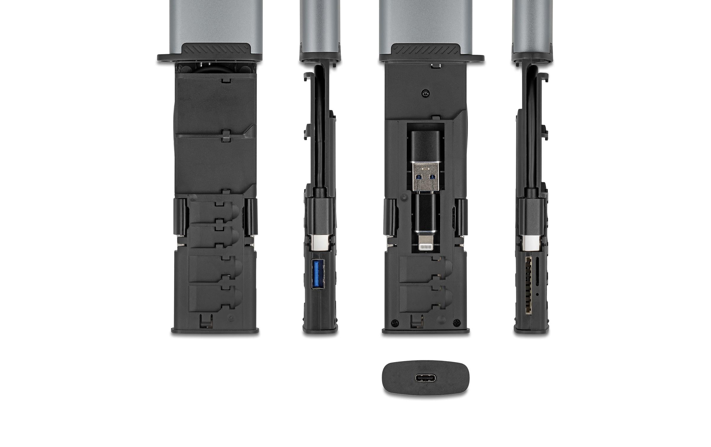 Delock Card Reader Extern USB-C 5 Gbps für SD und Micro SD