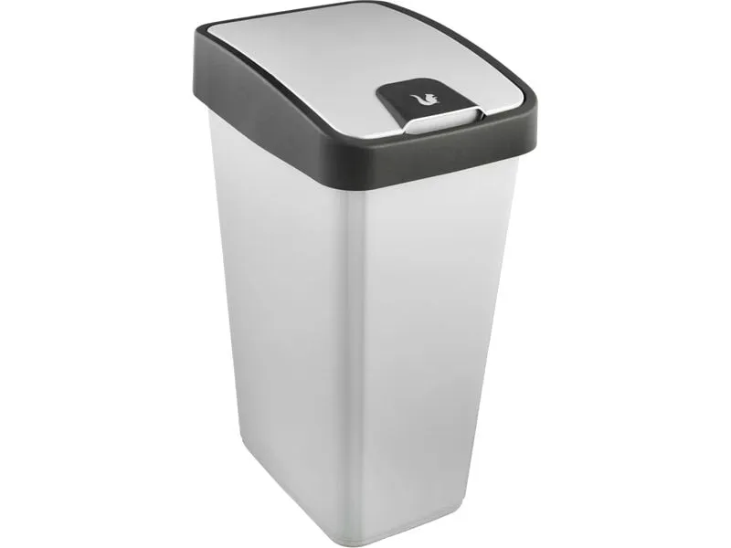 keeeper Abfalleimer Magne 45 l, Flip-Deckel, light silver keeeper Abfalleimer Magne 45 l, Flip-Deckel, light silver