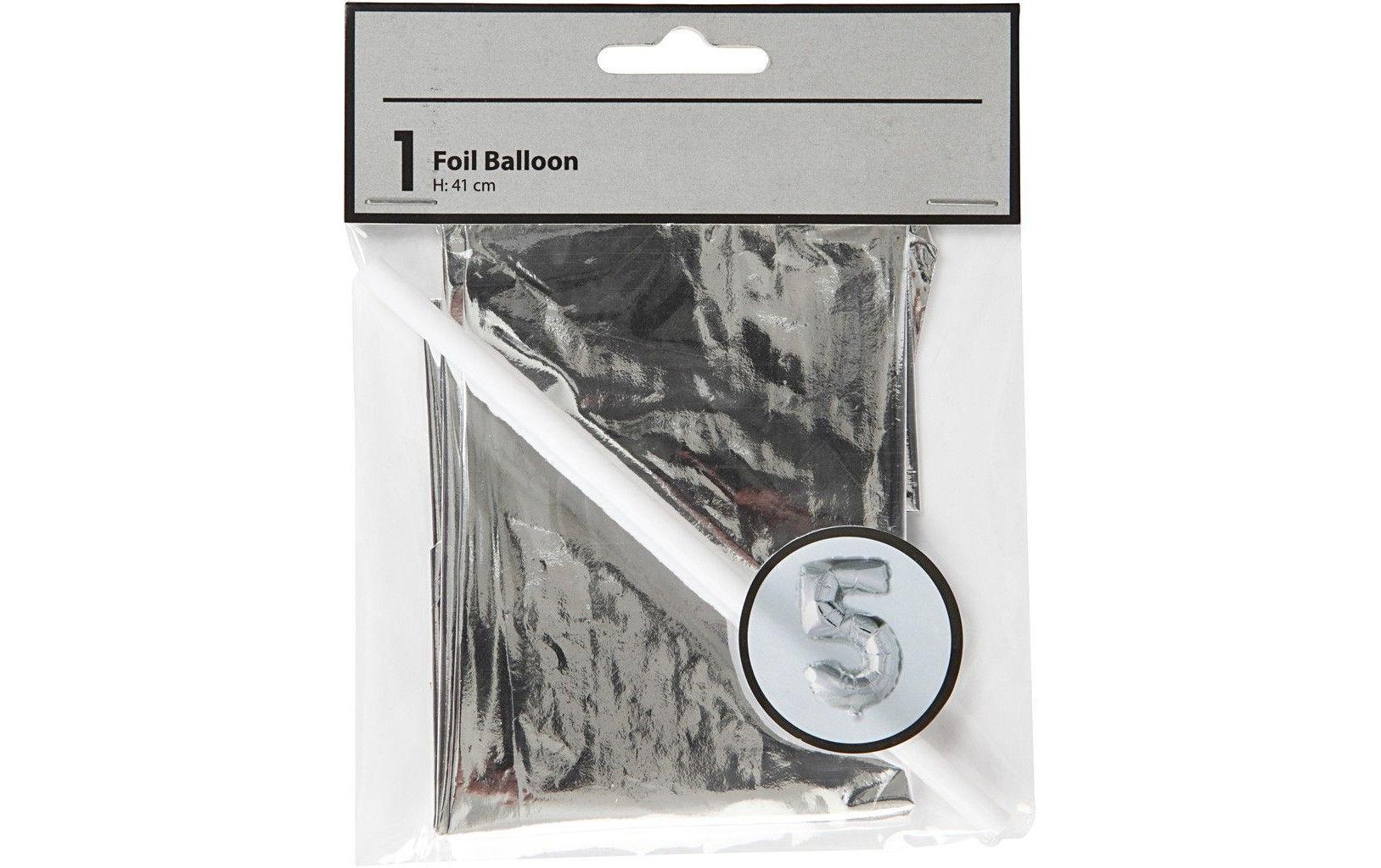 Creativ Company Folienballon 5 Silber