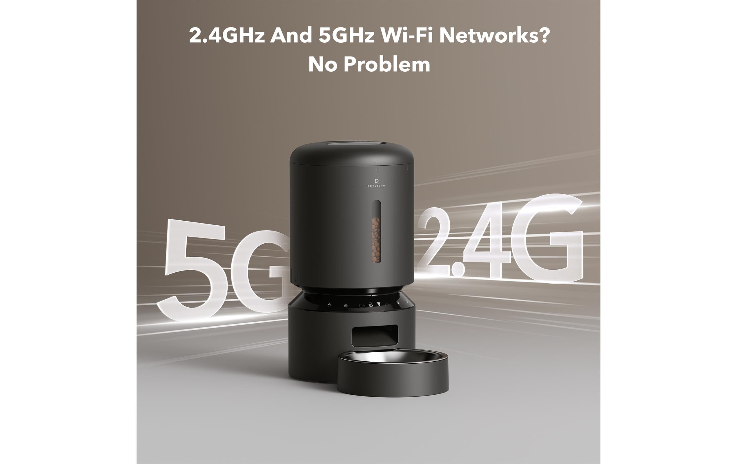 Petlibro Futterautomat Granary Wifi Feeder, 5 l, Schwarz