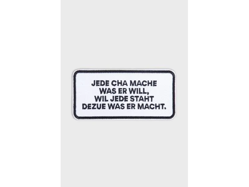 Swissmeme Jede cha mache was er will Aufnäher Swissmeme Jede cha mache was er will Aufnäher