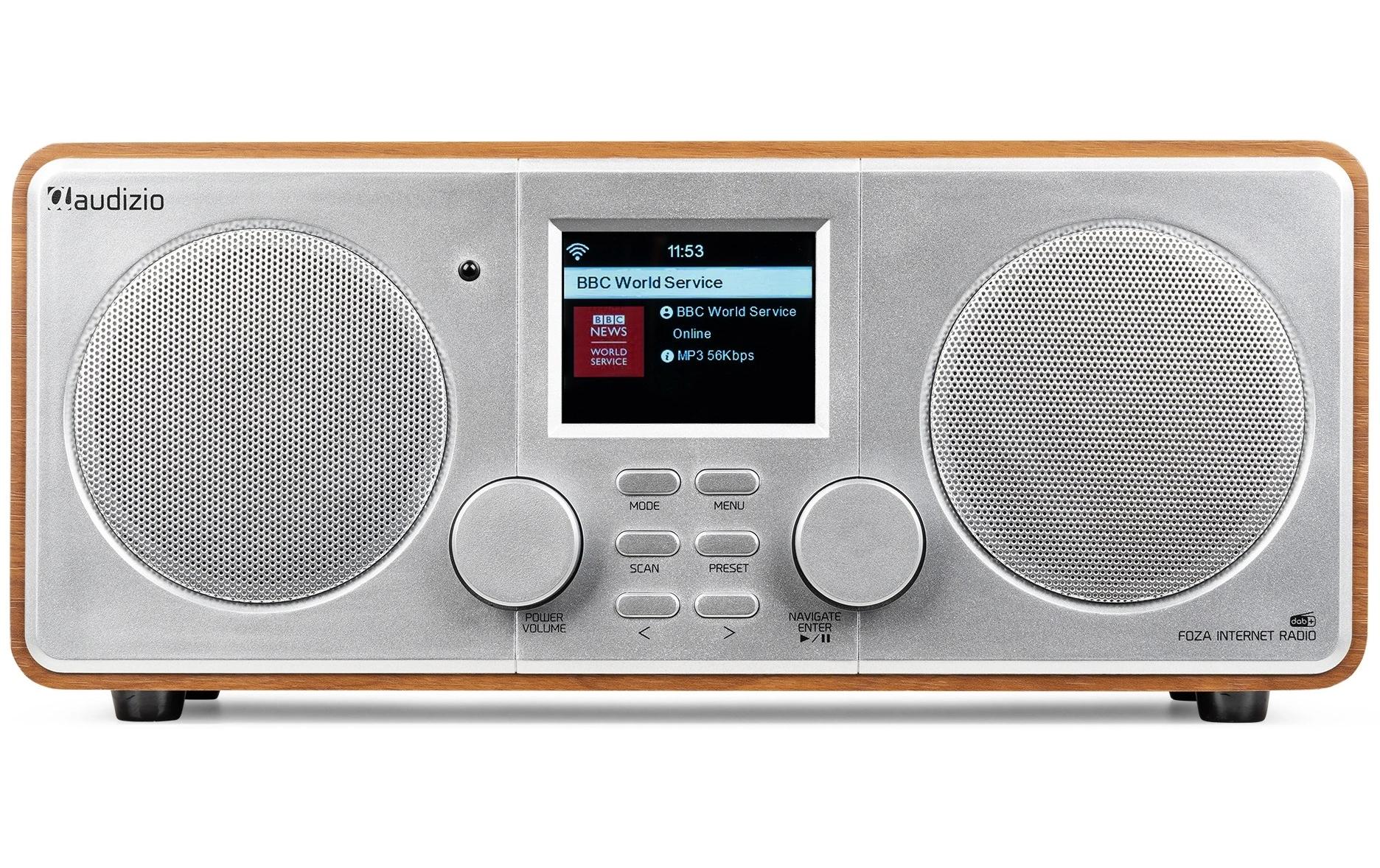 Audizio DAB+ Radio Foza Braun/Silber