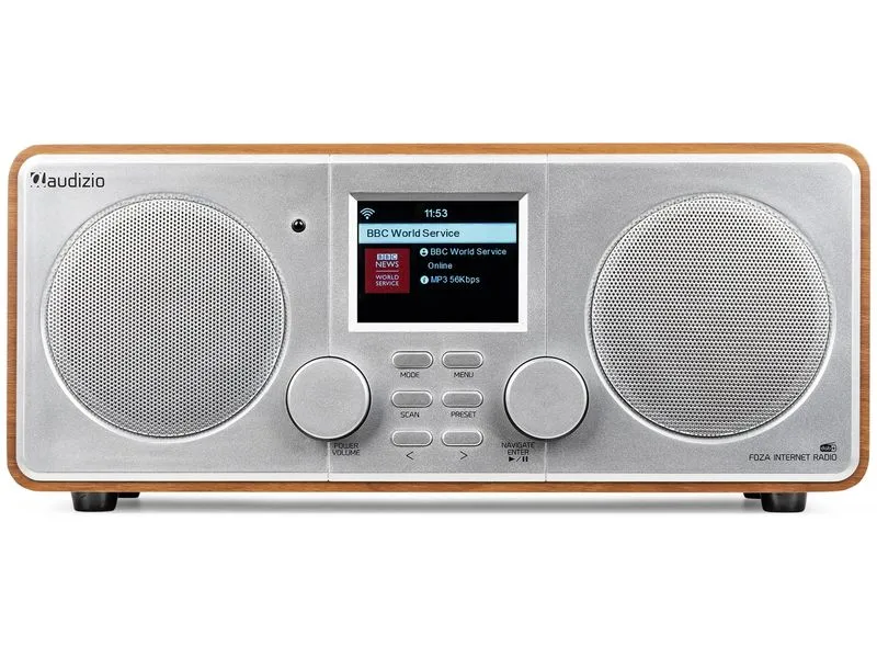 Audizio DAB+ Radio Foza Braun/Silber Audizio DAB+ Radio Foza Braun/Silber