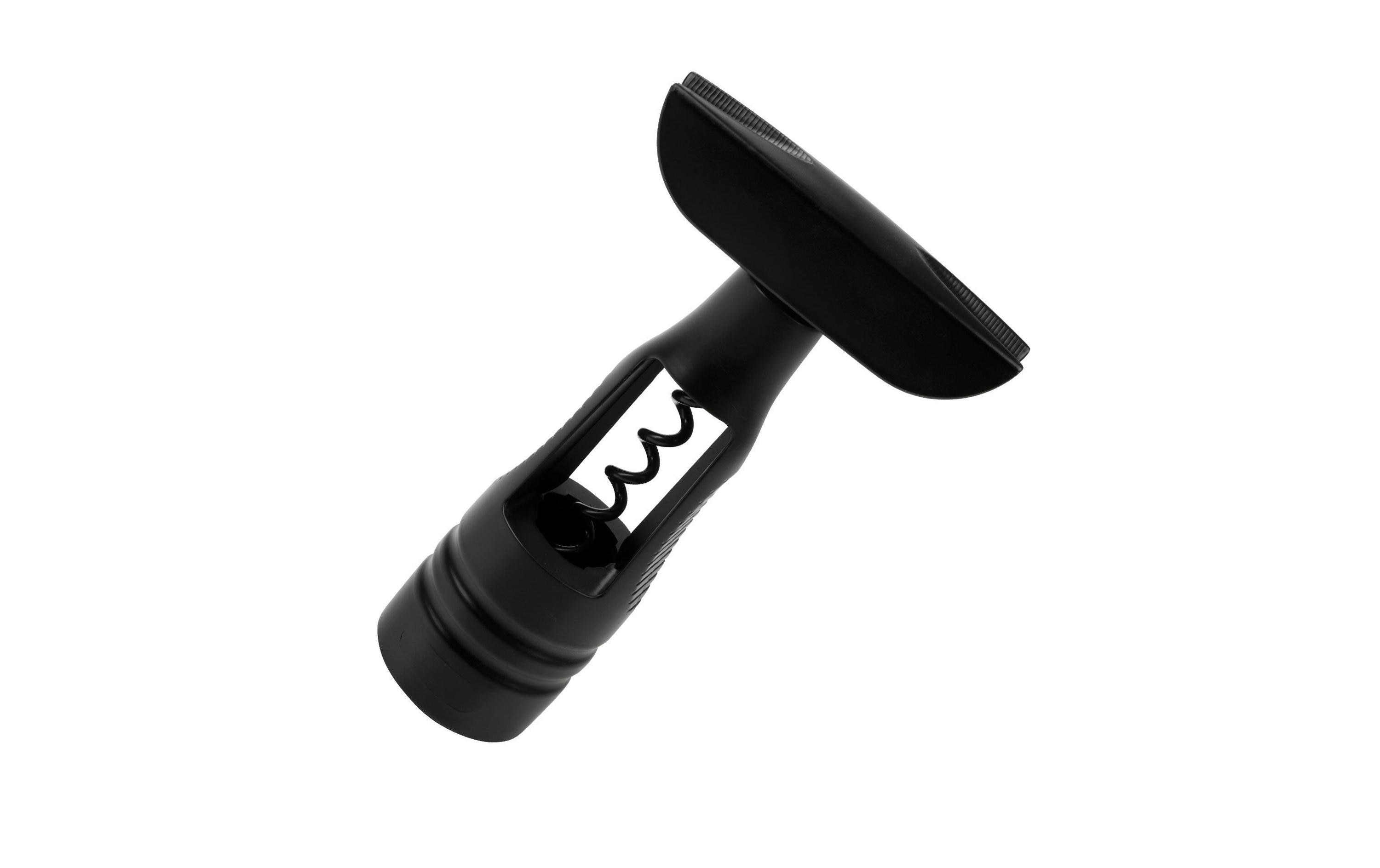 Fackelmann Korkenzieher Specter 15 cm, Schwarz/Silber