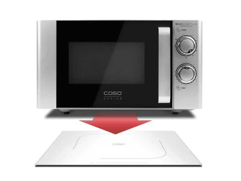 Caso Mikrowelle MG 20 Ecostyle Ceramic Schwarz/Silber Caso Mikrowelle MG 20 Ecostyle Ceramic Schwarz/Silber