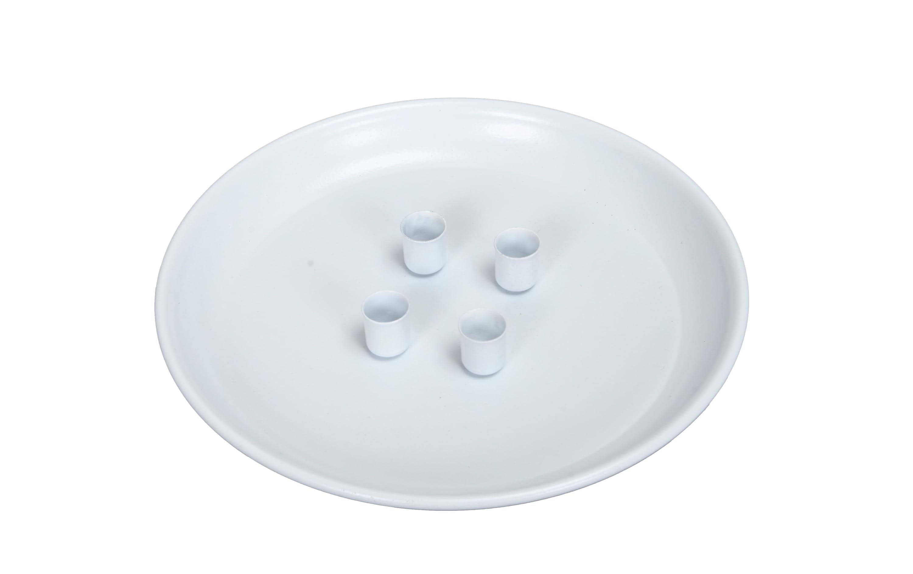 COCON Kerzenhalter Teller, Weiss