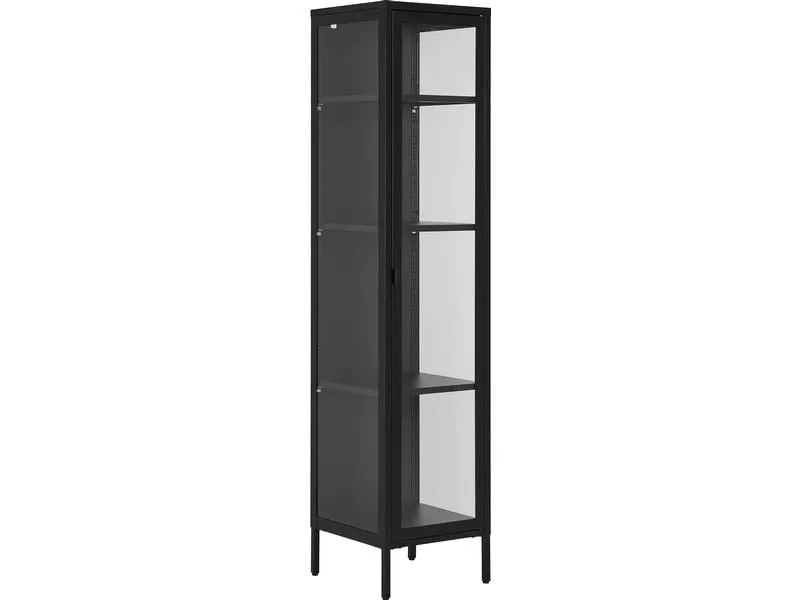 House Nordic Vitrine Brisbane 180 x 40 cm, Schwarz House Nordic Vitrine Brisbane 180 x 40 cm, Schwarz