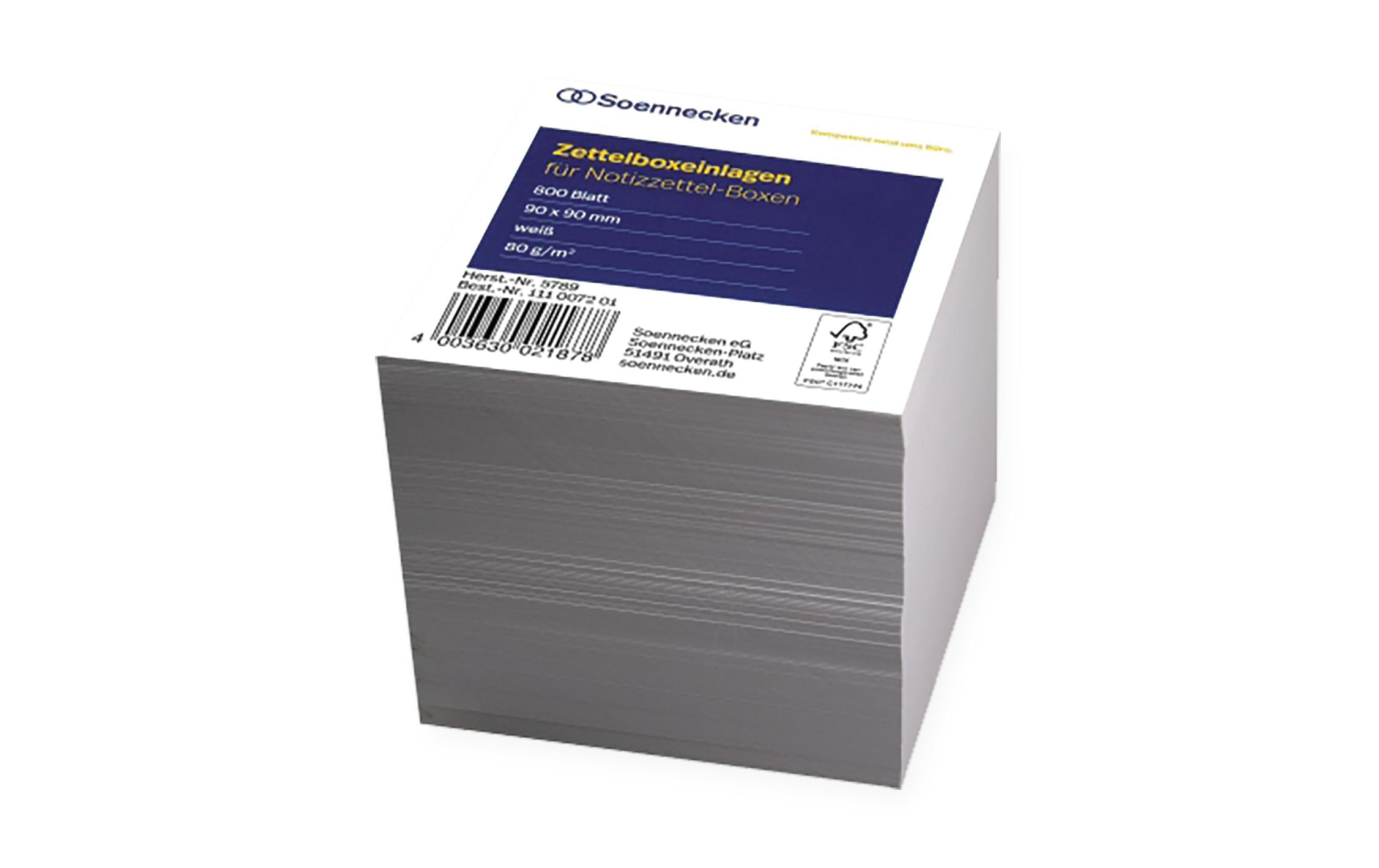 Soennecken Zubehör Ersatzzettel 9 x 9 cm, 800 Blätter Soennecken Zubehör Ersatzzettel 9 x 9 cm, 800 Blätter