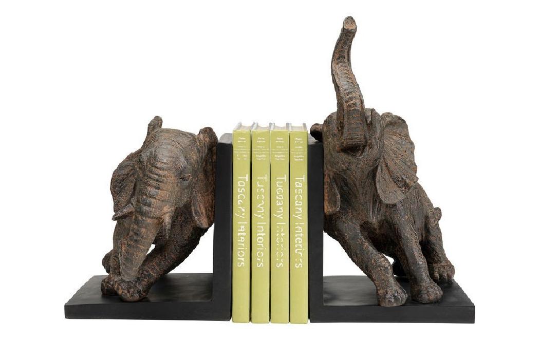 Kare Buchstützen-Set Elefanten 2er Set Braun Kare Buchstützen-Set Elefanten 2er Set Braun