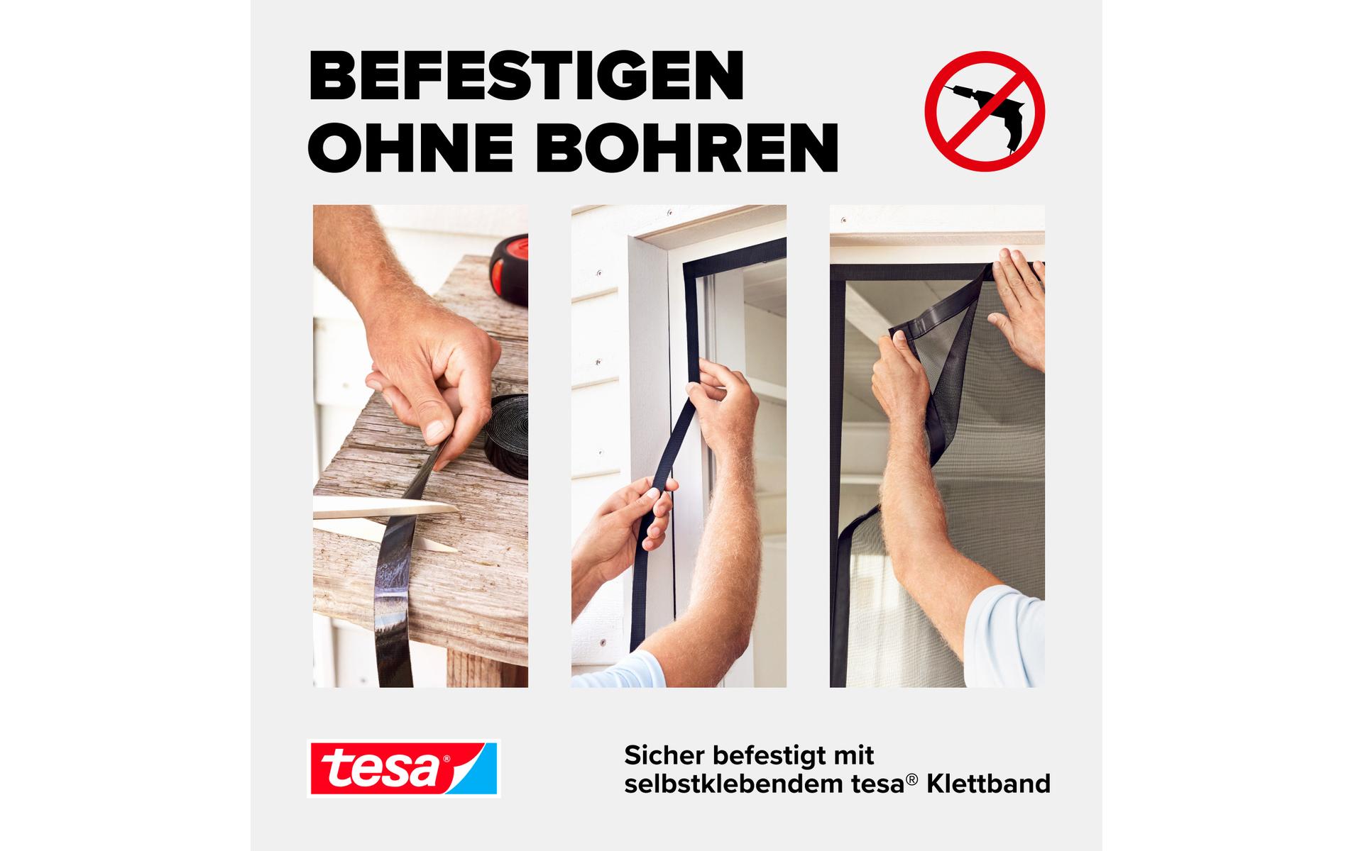 tesa Insektenschutz Magnetvorhang 1.2 x 2.4 m, Anthrazit