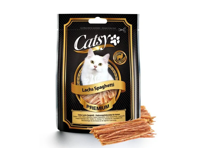 Catsy Katzen-Snack Lachs Spaghetti, 50 g