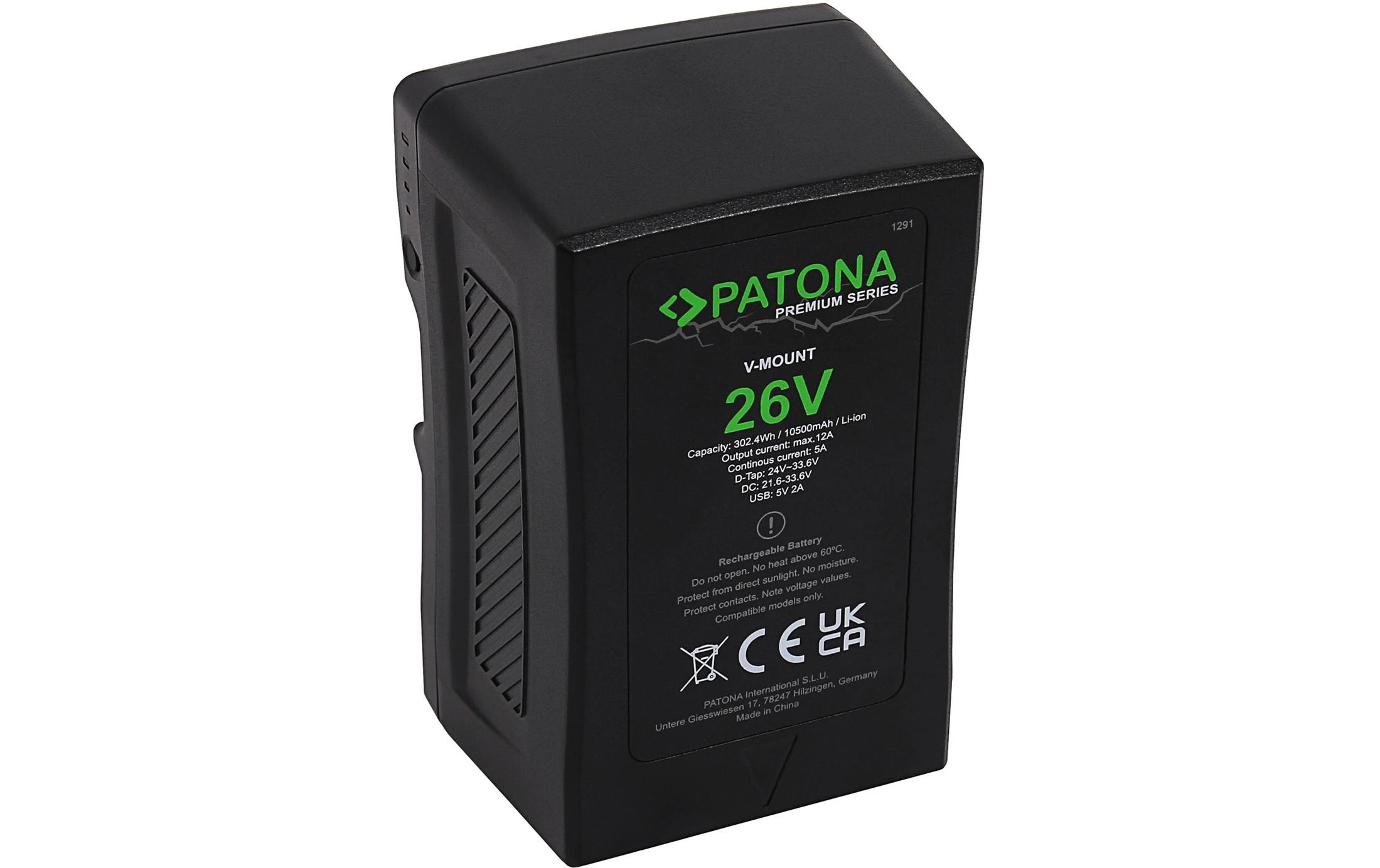 Patona Premium Akku für LED-Lampen und Videokameras