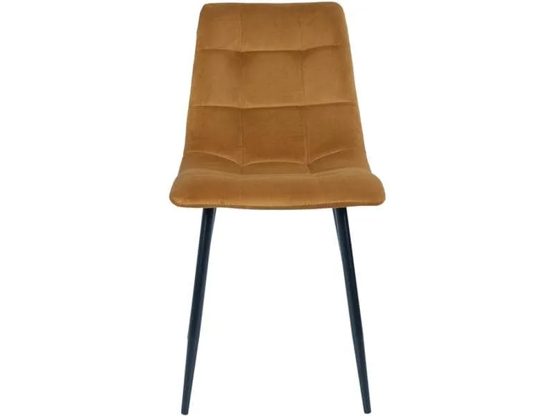 House Nordic Stuhl Middelfart 2 Stück, 86 x 55 cm, Schwarz/Senfgelb House Nordic Stuhl Middelfart 2 Stück, 86 x 55 cm, Schwarz/Senfgelb