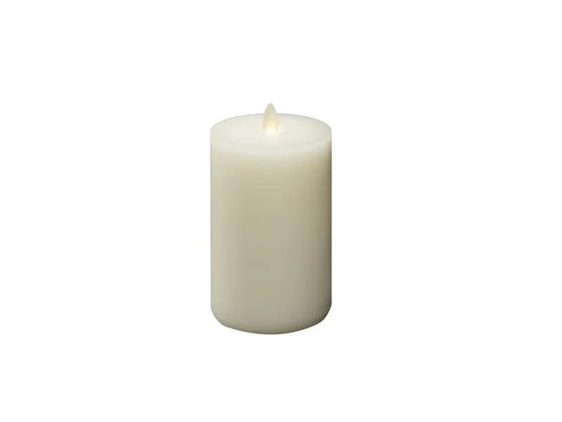 Konstsmide Echtwachskerze, 8 cm x 15 cm, Cremeweiss Konstsmide Echtwachskerze, 8 cm x 15 cm, Cremeweiss