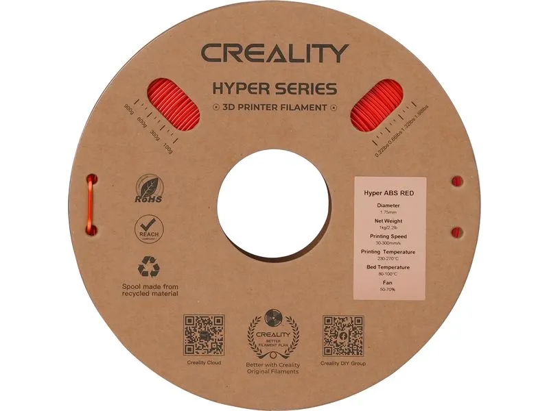 Creality Filament Creality Hyper ABS Filament Rot 1.75 mm 1 kg