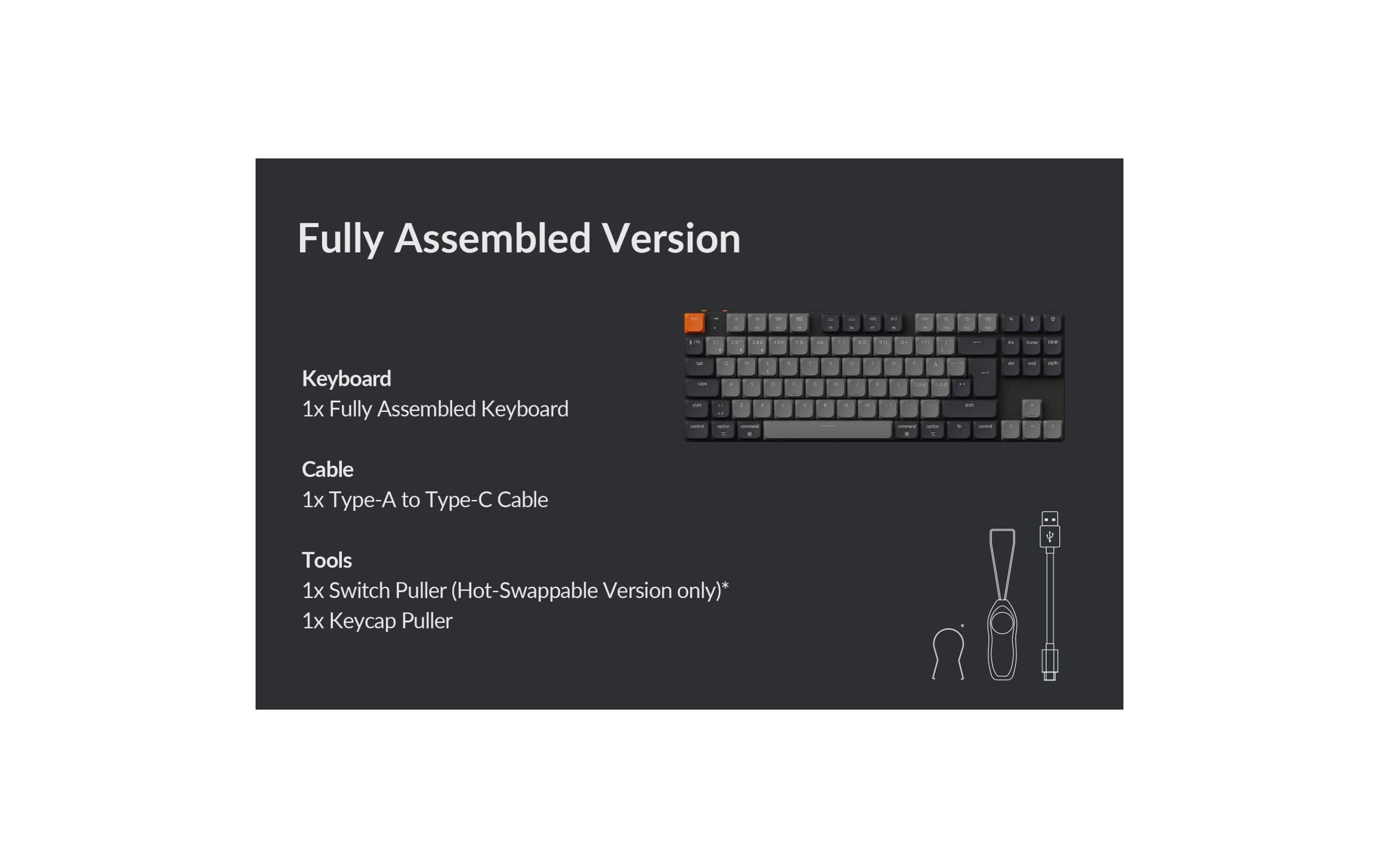 Keychron Gaming-Tastatur K1 QMK Version 6 Brown Switch Keychron Gaming-Tastatur K1 QMK Version 6 Brown Switch