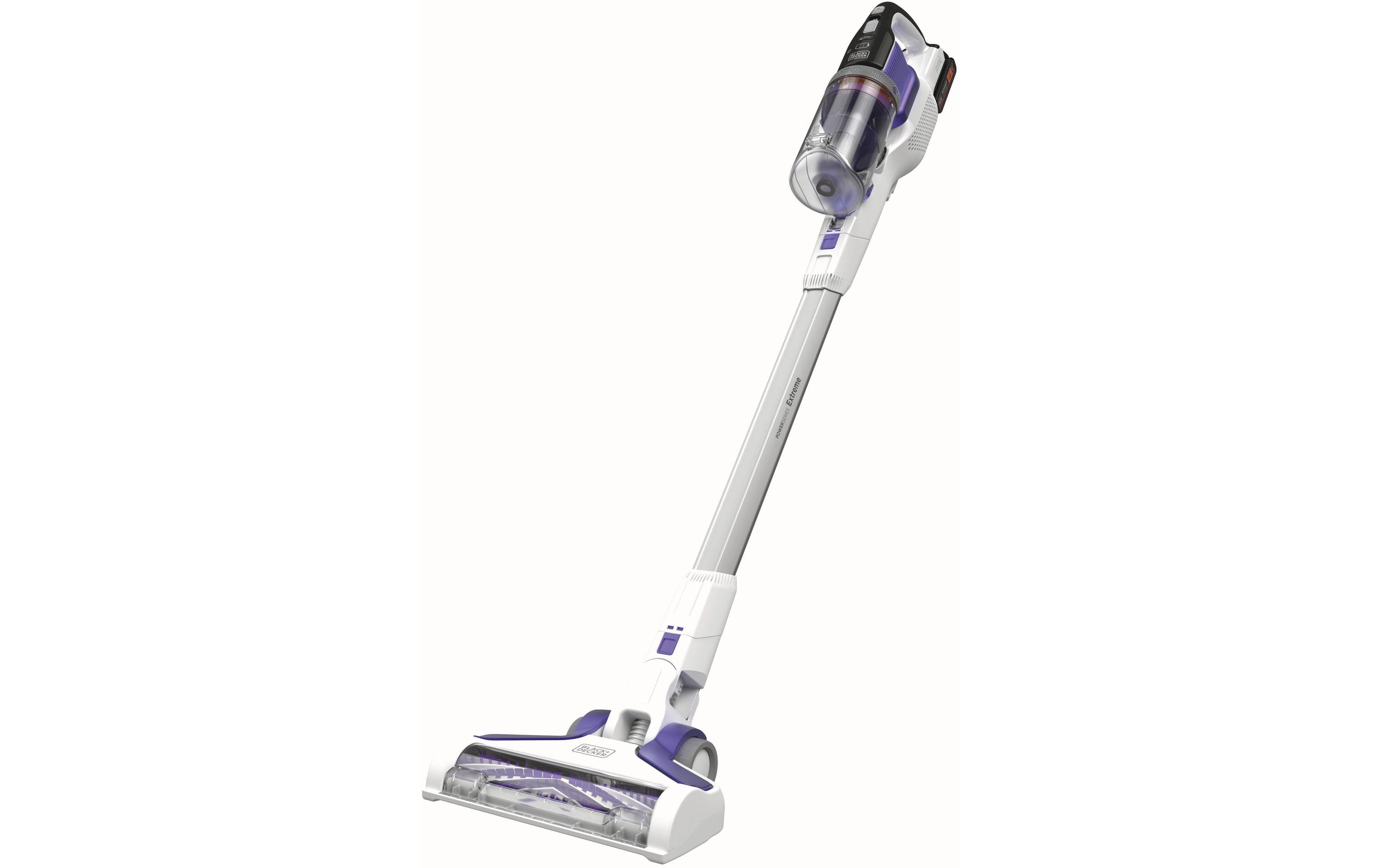 BLACK+DECKER Akku-Hand- und Stielsauger Pet 4 in 1 Lila/Weiss