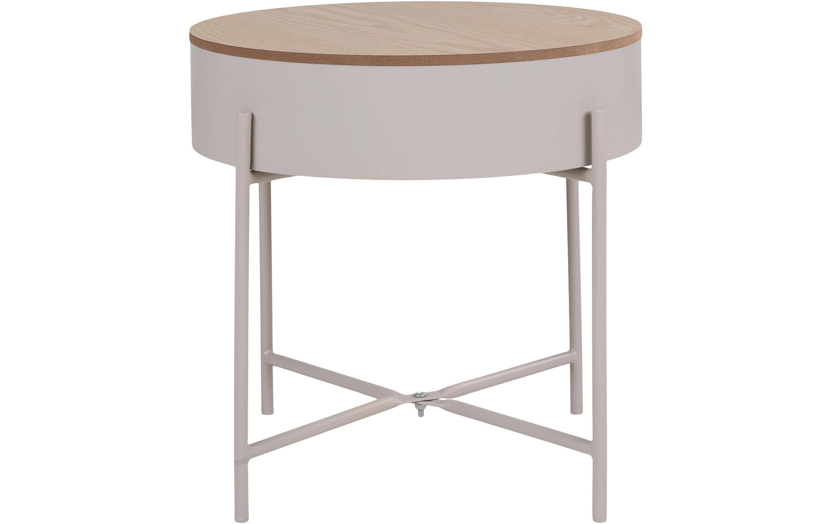 House Nordic Beistelltisch Sisco Beige/Hellgrau