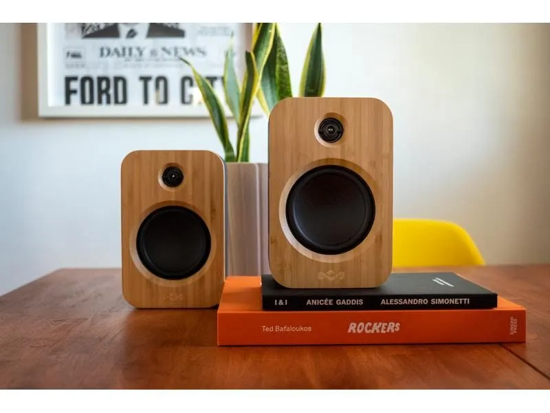 House of Marley Regallautsprecher Paar Get Together Duo Schwarz