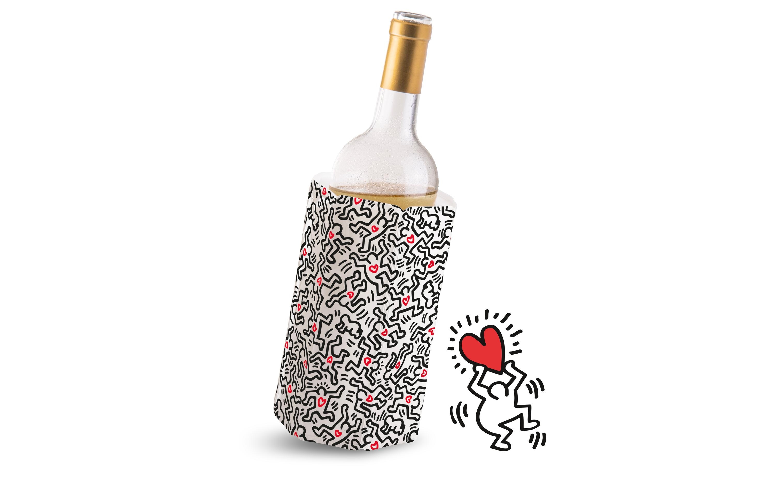 Vacuvin Weinkühler Kühlmanschette Keith Haring Mehrfarbig