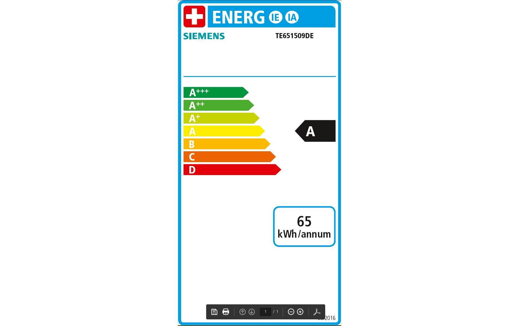 Siemens Kaffeevollautomat EQ.6 plus s100 Schwarz