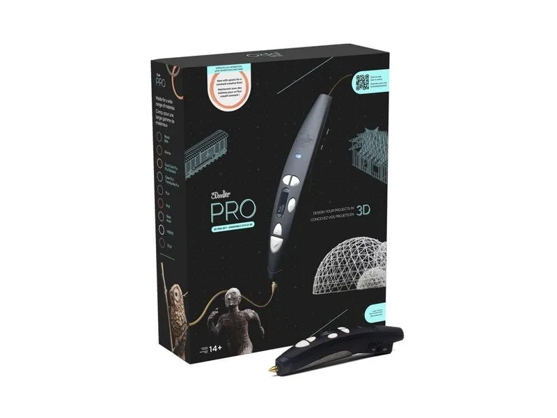 3Doodler 3D-Pen Pro III 7-teilig, Schwarz 3Doodler 3D-Pen Pro III 7-teilig, Schwarz