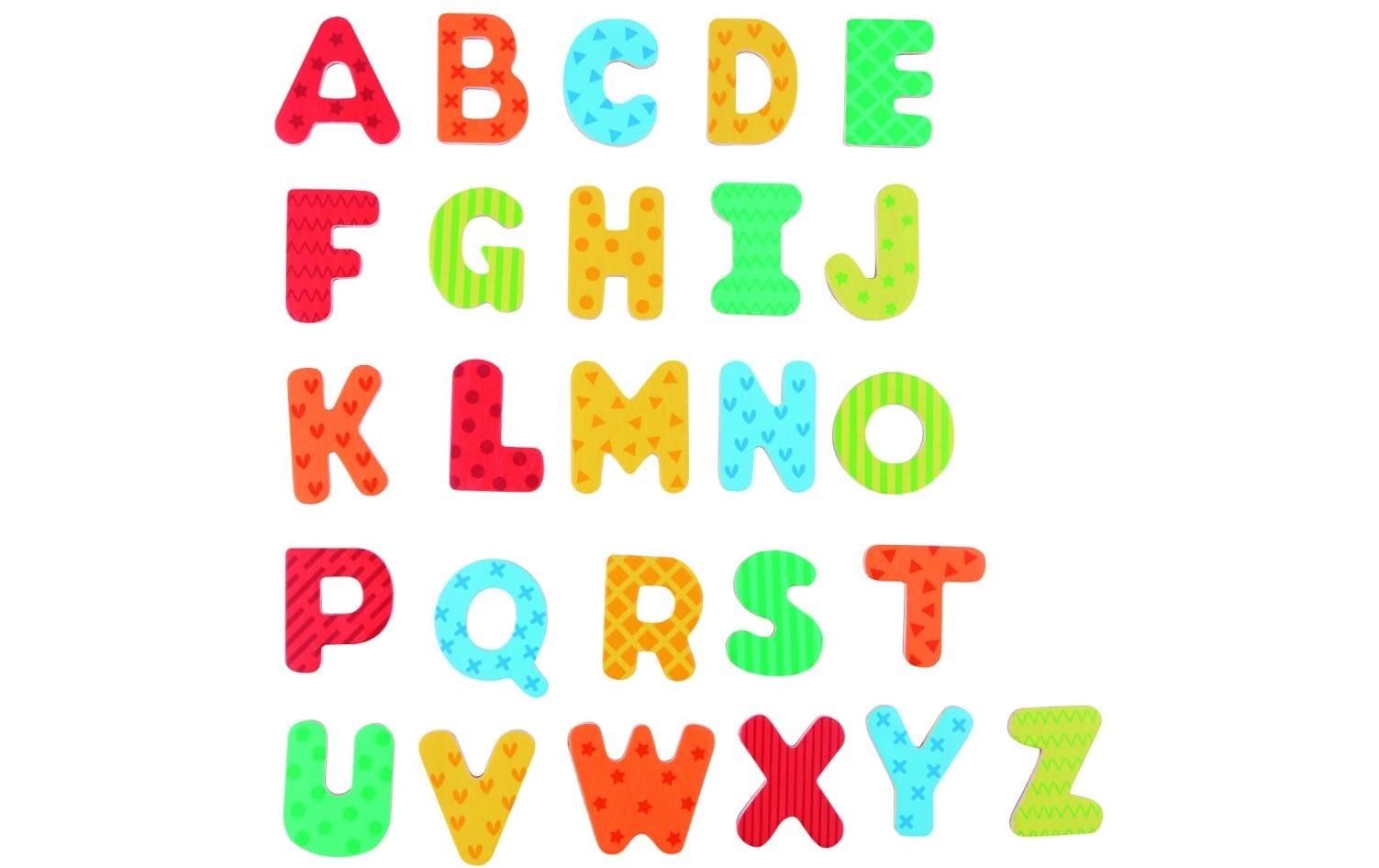 Spielba Holzspielwaren Magnete Buchstaben, 60 Stück Spielba Holzspielwaren Magnete Buchstaben, 60 Stück