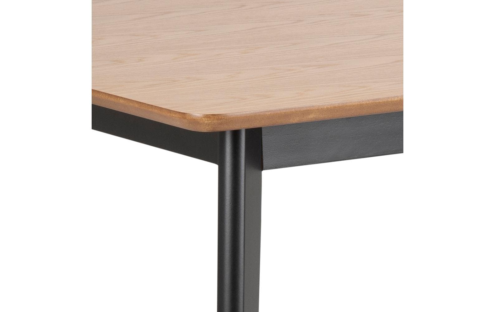 AC Design Tisch Roxby 120 x 80 x 76 cm, Nature/Schwarz