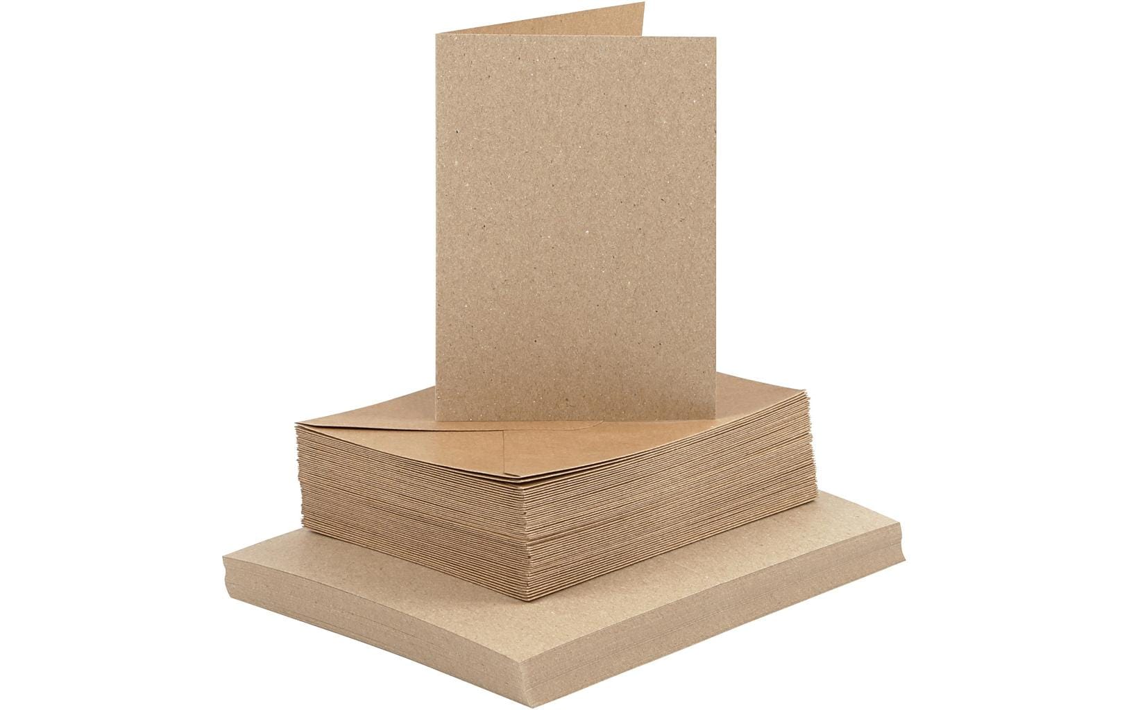 Creativ Company Blankokarte und Couvert 10.5 x 15 cm, 50 Stück, Braun Creativ Company Blankokarte und Couvert 10.5 x 15 cm, 50 Stück, Braun