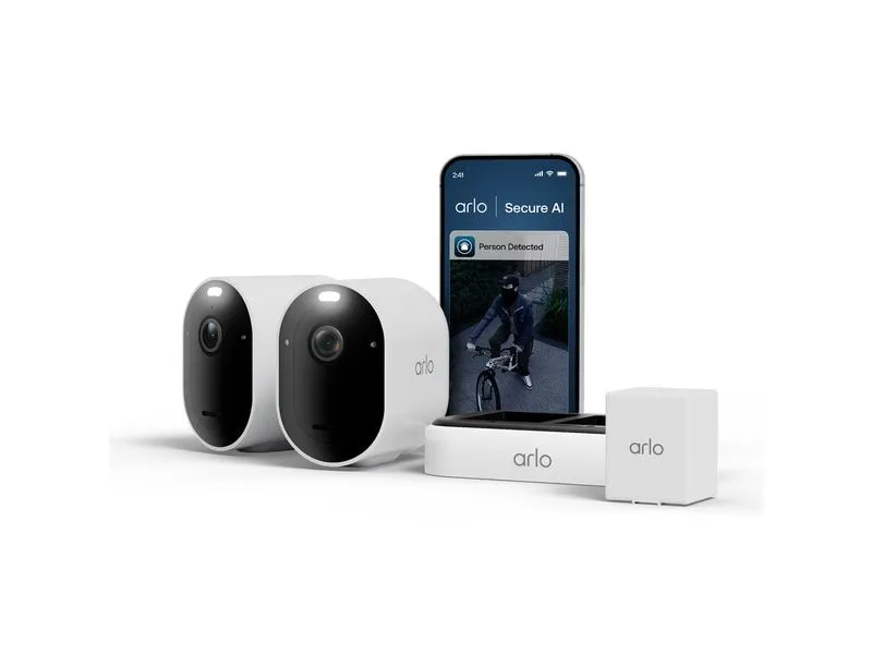 Arlo Überwachungsset Pro 6 2K 2er Set Weiss