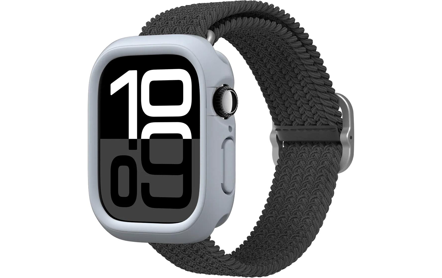Rhinoshield Displayschutz Bumper Case Apple Watch 10 46 mm Ash Grey