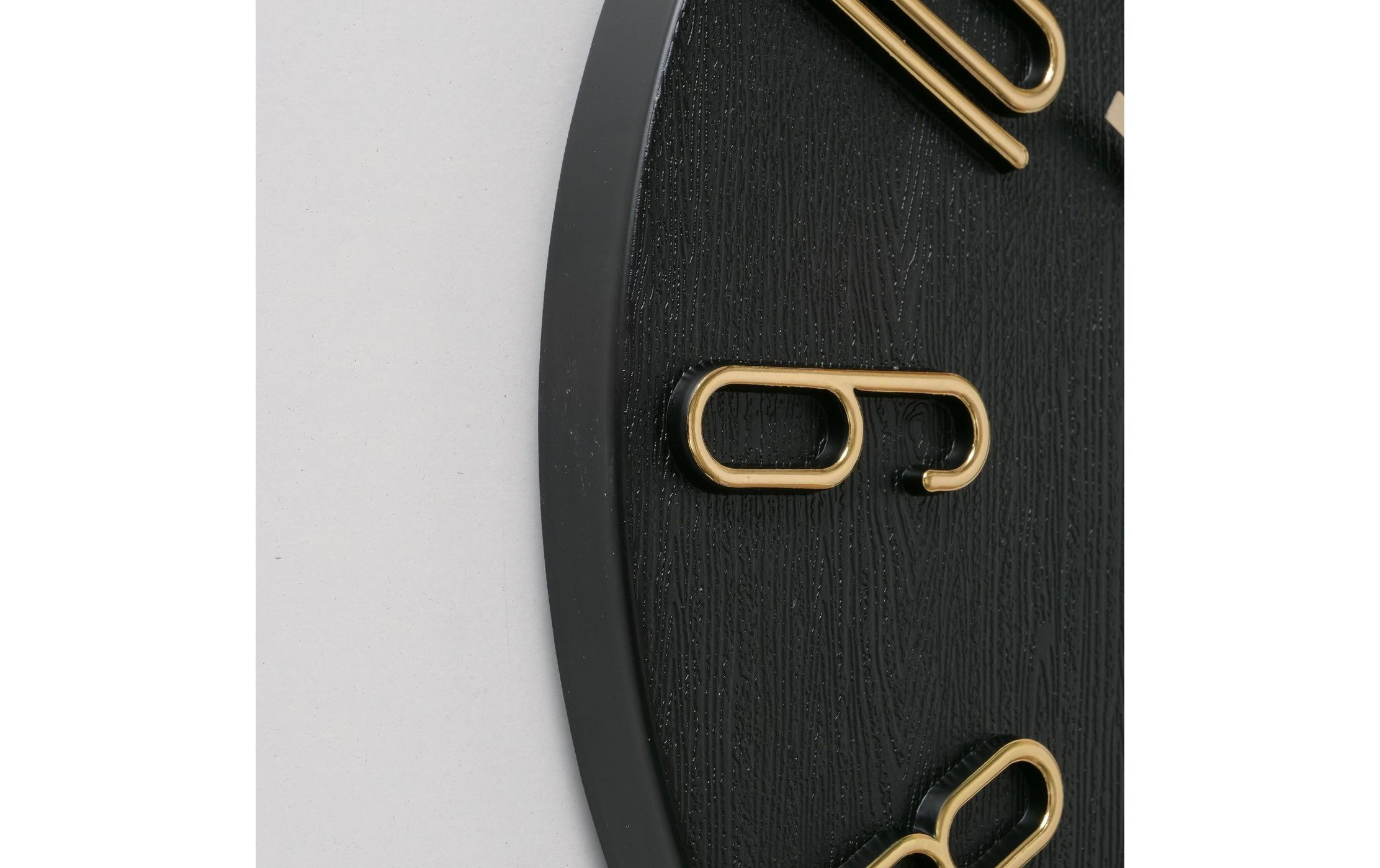 Boltze Wanduhr Tempo Gold/Schwarz