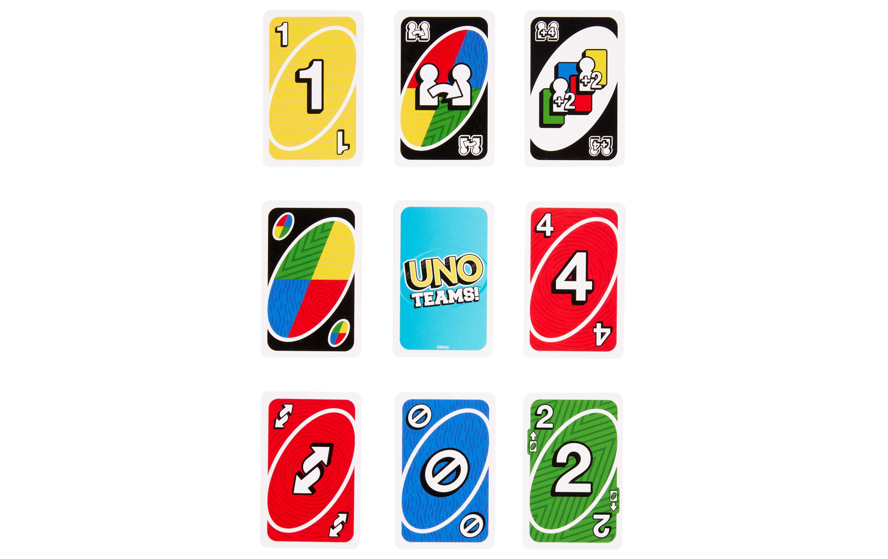 Mattel Spiele Kartenspiel UNO Teams