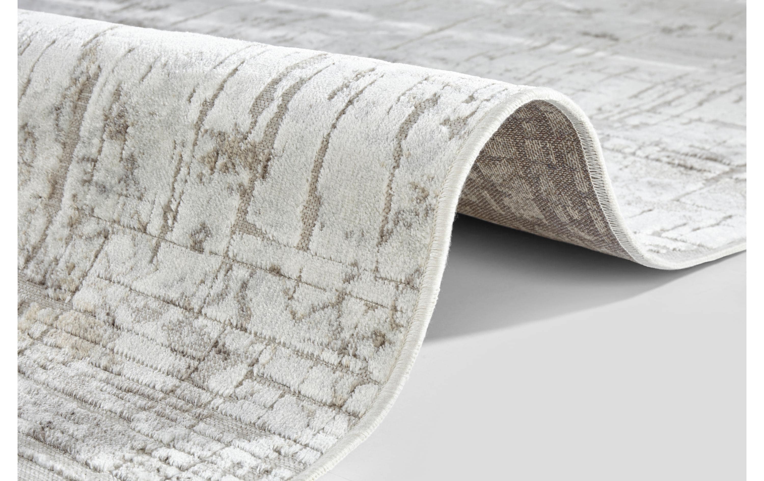 Elle Decoration Teppich Chameis 135 cm x 195 cm, Beige/Kupfer