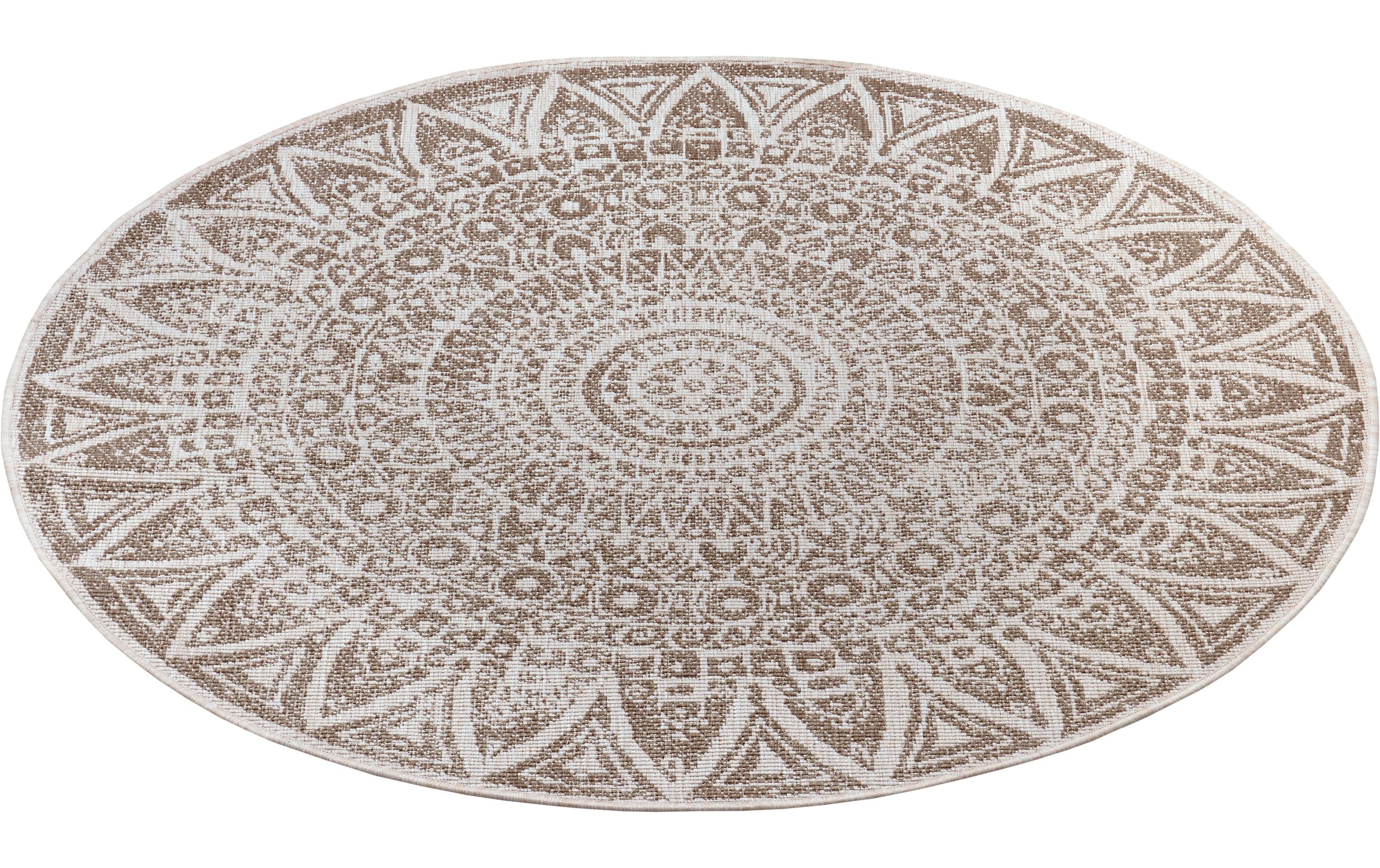 Freundin Home Collection Teppich Lilja 140 cm, Beige