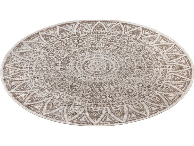 Freundin Home Collection Teppich Lilja 140 cm, Beige