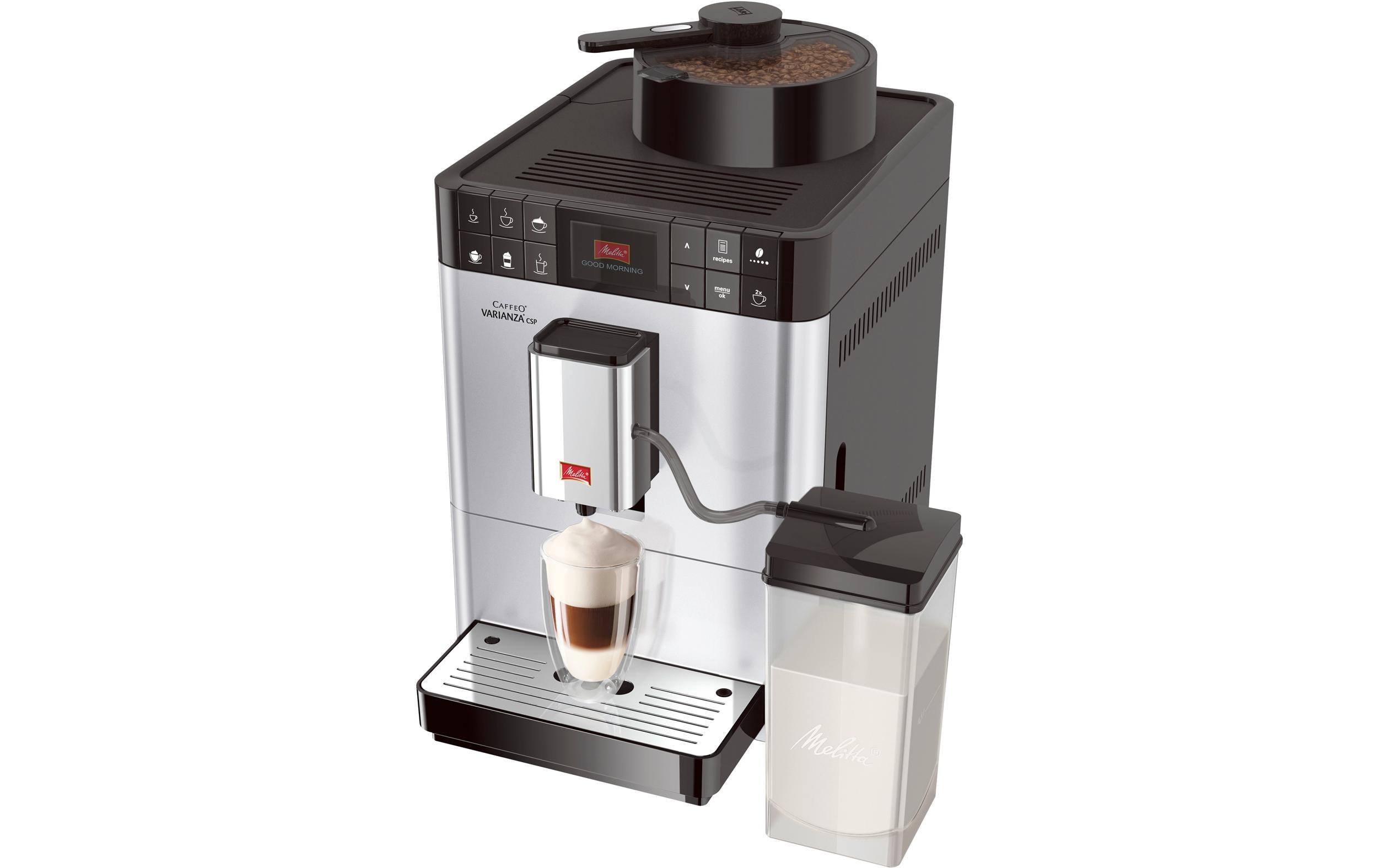 Melitta Kaffeevollautomat Varianza Edelstahl, Schwarz Melitta Kaffeevollautomat Varianza Edelstahl, Schwarz
