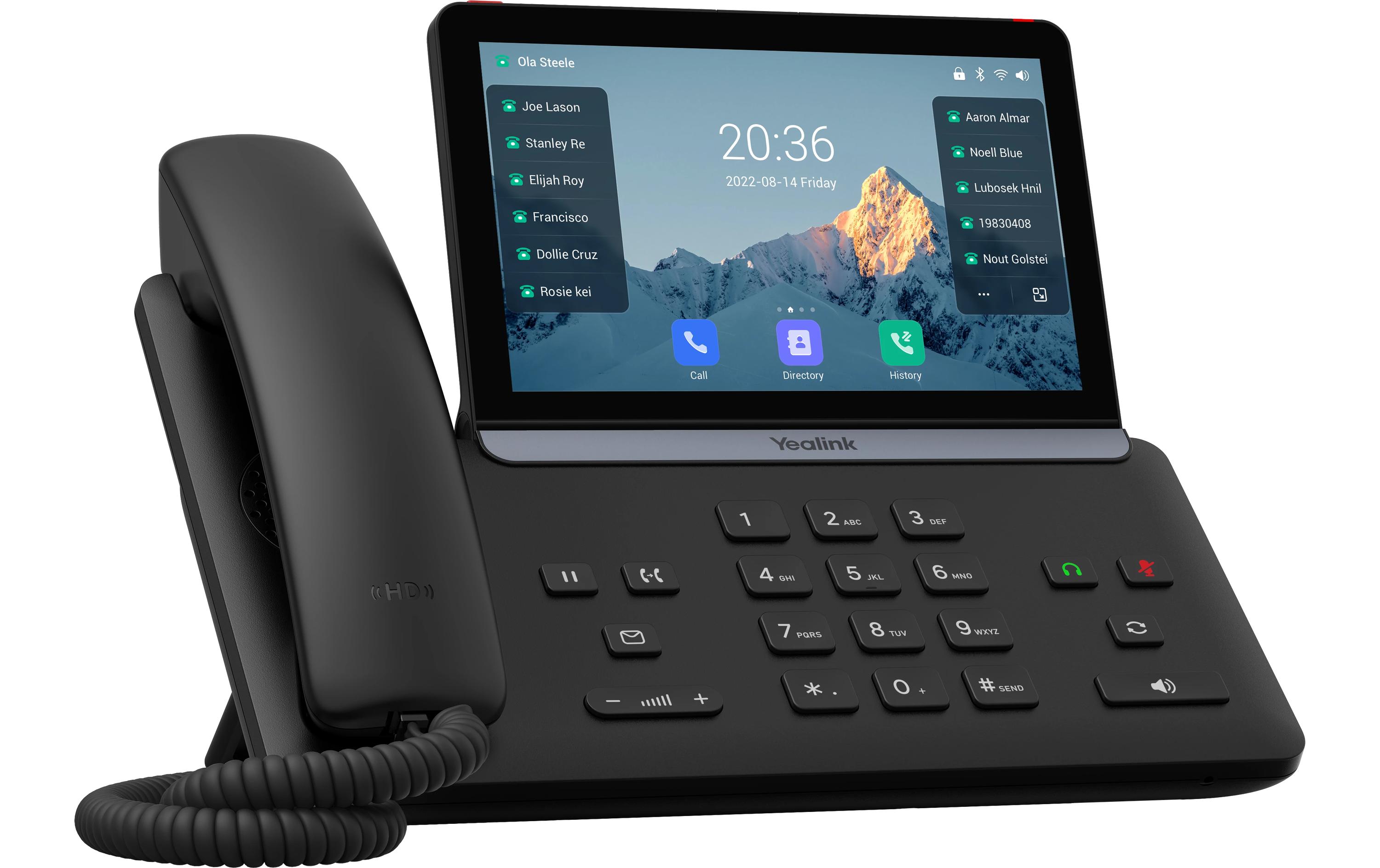 Yealink Tischtelefon SIP-T88W Schwarz