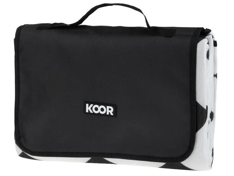 KOOR Picknickdecke Diamond, Schwarz/Weiss 150 x 200 cm KOOR Picknickdecke Diamond, Schwarz/Weiss 150 x 200 cm