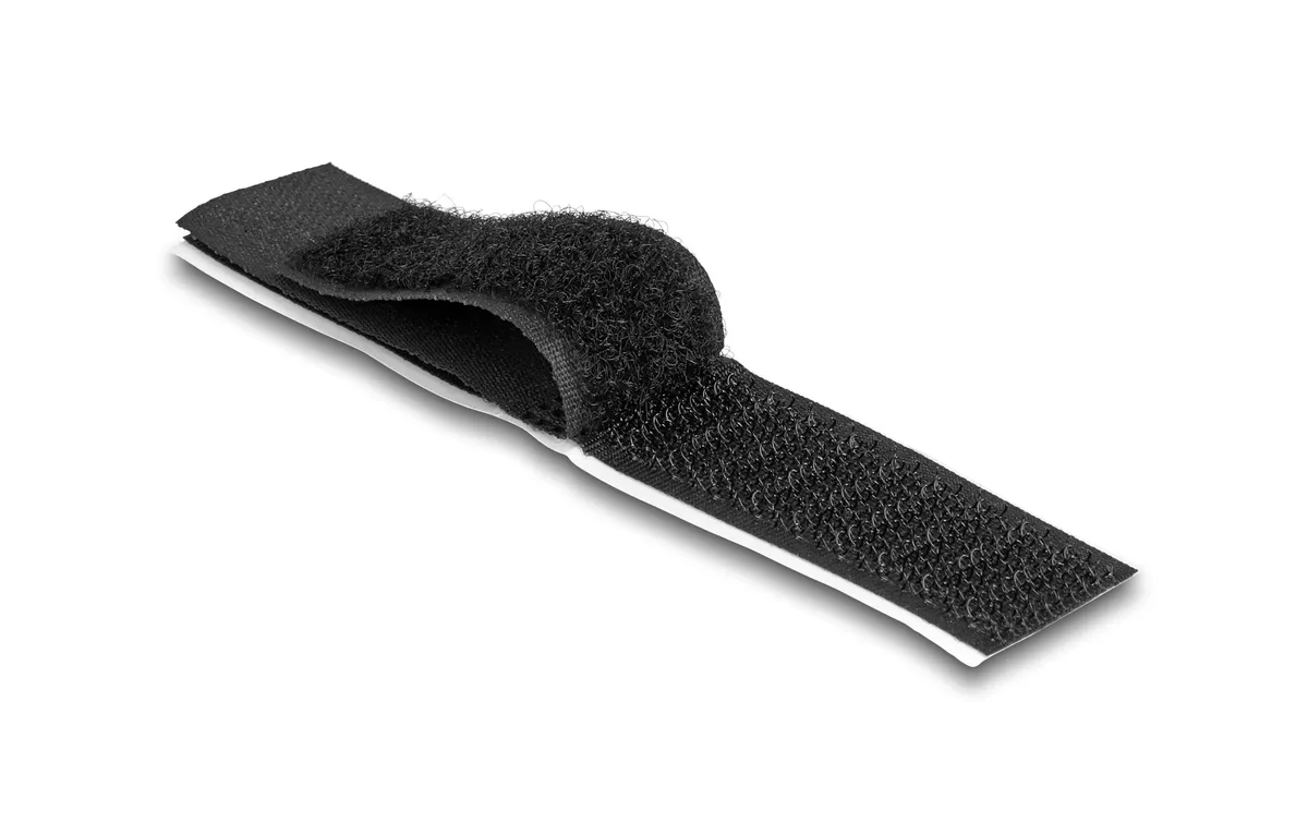 Delock Klettkabelbinder Schwarz 110 mm x 20 mm, 10 Stück Delock Klettkabelbinder Schwarz 110 mm x 20 mm, 10 Stück