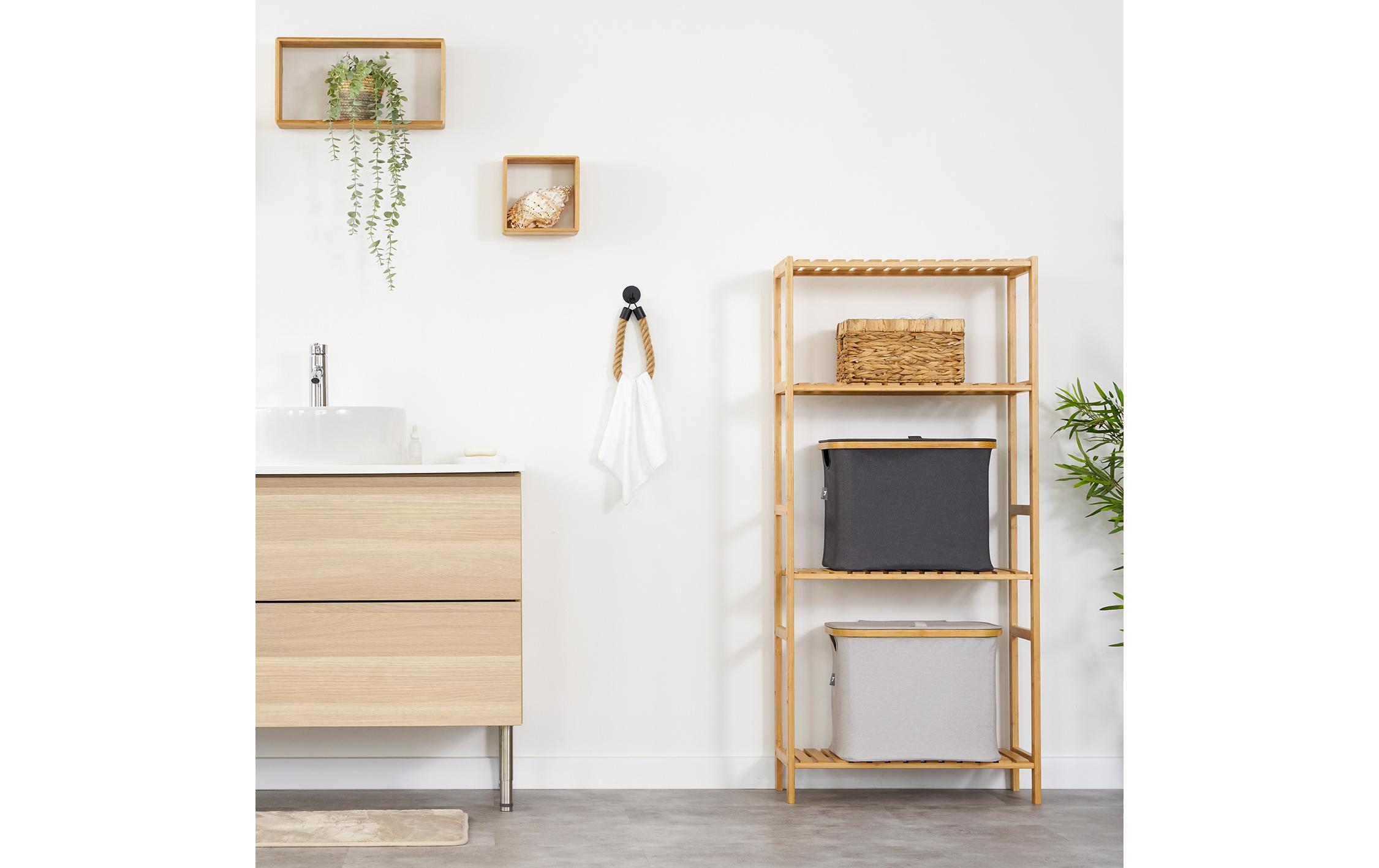 Hennez Toilettenpapierhalter Rope Stick Nature/Schwarz